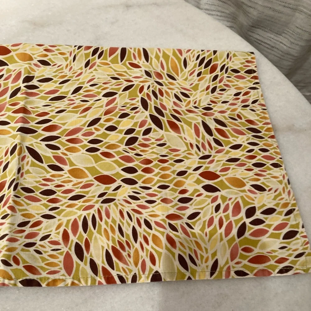 Set of 10 Patterned Table Napkins